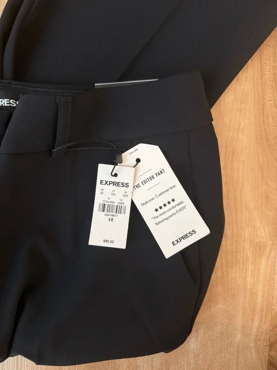 NWT Express Black Editor Boot Mid Rise - Picture 4 of 5